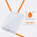 Eggtronic PAWH65 Sirius Compact Portable AC 65 Watt Universal Smart Electronic Device USB Adapter Wall Charger, White