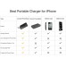 Luxtude 5000mAh Portable Charger for iPhone, Ultra Slim Mfi Apple Certified External Battery Pack Built in Lightning Cable, Fast Charging Power Bank for iPhone 13/12/11 Pro/X/XR/XS Max/10/8/7/6S etc.