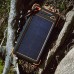 8000mAh Solar Portable Charger Powerbank with LED Flashlight - IP54 Dustproof/Shockproof/Rainproof - 180mAh high Efficiency Solar Panel