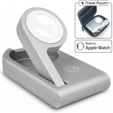 Apple Watch Charger and Stand (MFi Certified) Portable Foldable Design to Enable Nightstand Mode with Included Charger USB Cable Cord for Apple iWatch Series 1/2/3/4/5/6/SE for Home, Work or Travel