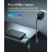 Portable Power Battery Bank Pack Charger for Cell Phones with Built in Cable, External Battery Fast Charging Mophie USB C Power Bank Charger 6000mAh, Small Mini Power Bank Battery Backup